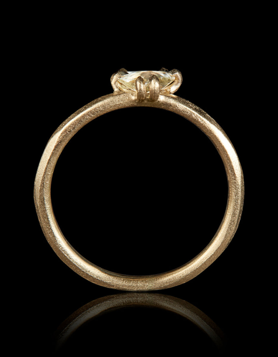 0.39 ct. - South African Unpolished Raw Diamond Ring