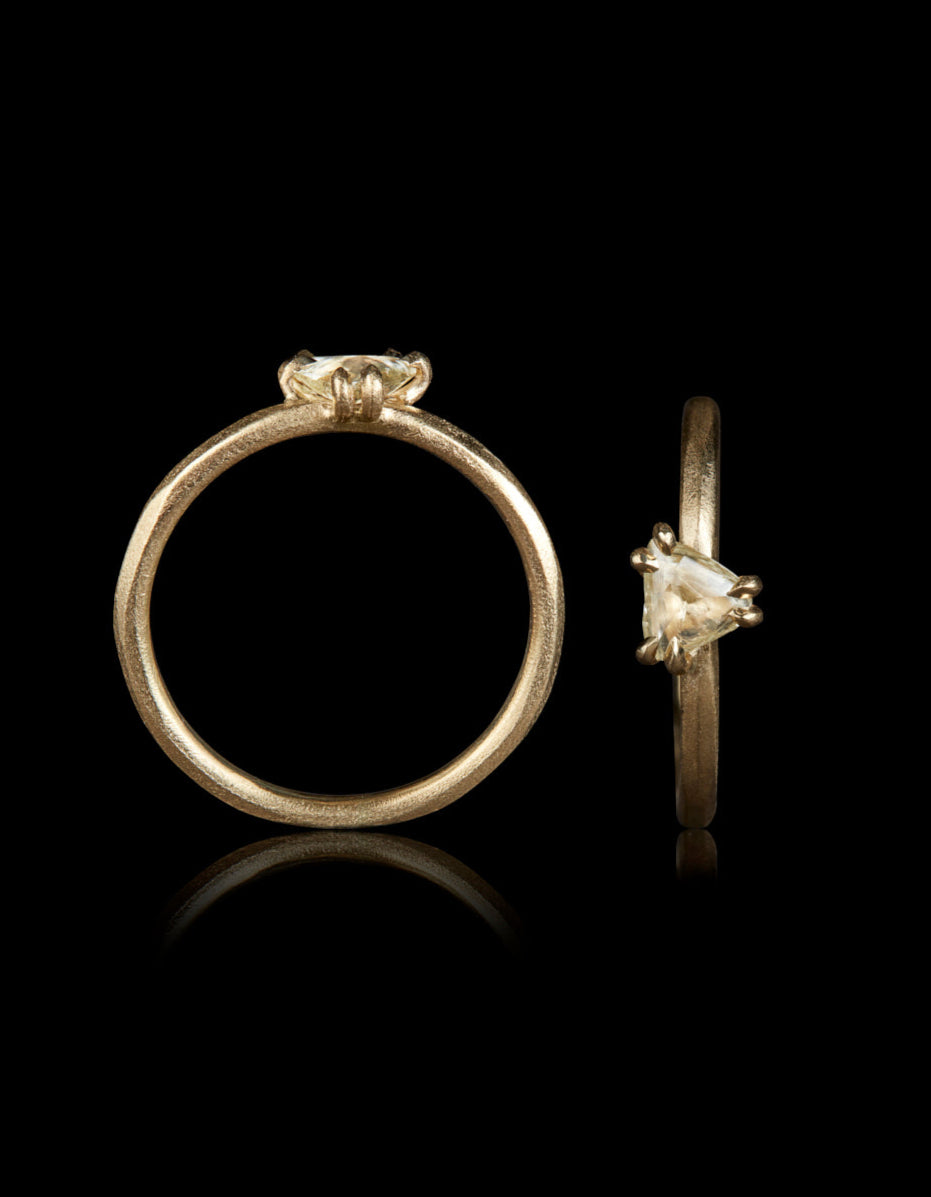 0.39 ct. - South African Unpolished Raw Diamond Ring