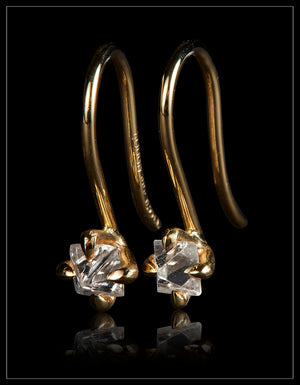Uncut Diamond Earrings – 0.55 ct.