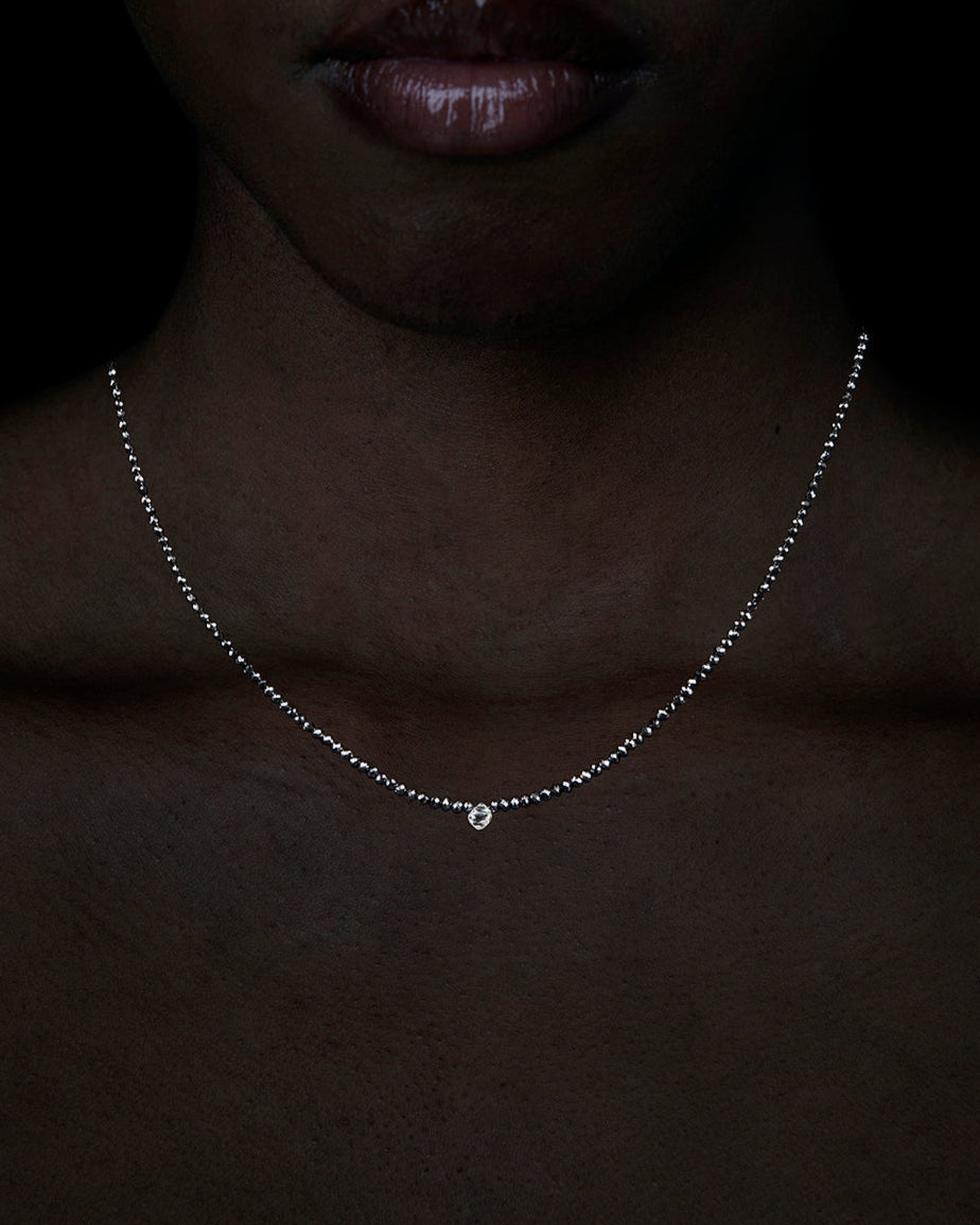 Raw Octahedron Diamond Collier – 0.61 ct. + 18.69 ct.