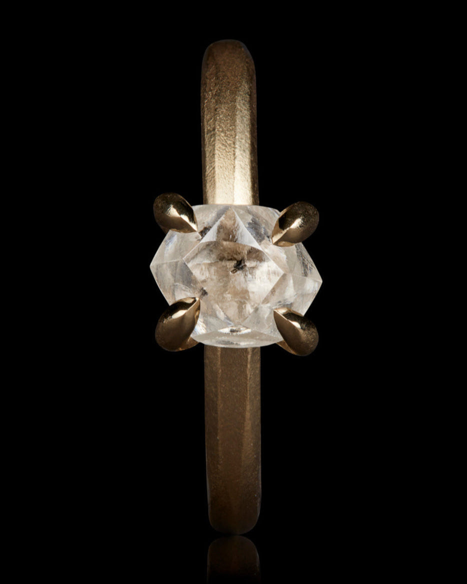Luminous Rough Diamond in Gold Ring – 1.96 ct.