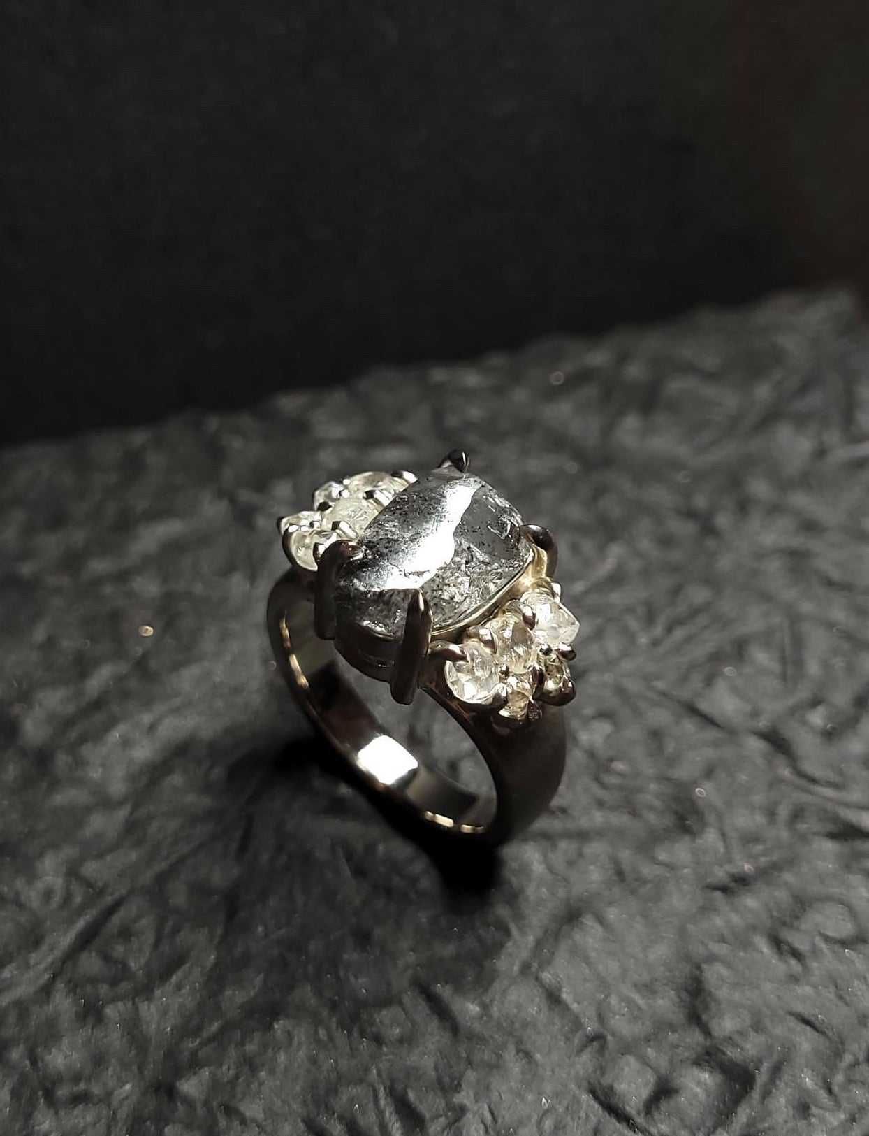 Raw Diamond Antique Cocktail Ring – 8.29 ct.