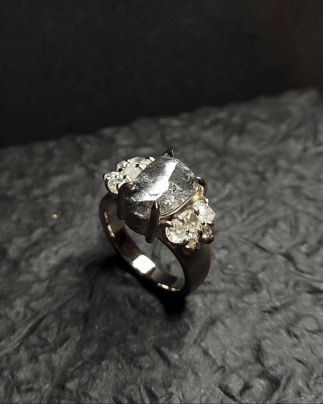 Raw Diamond Antique Cocktail Ring – 8.29 ct.