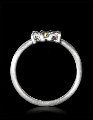 Copenhagen July Rough Diamond White Gold Ring - <strong>0.42 ct.</strong>