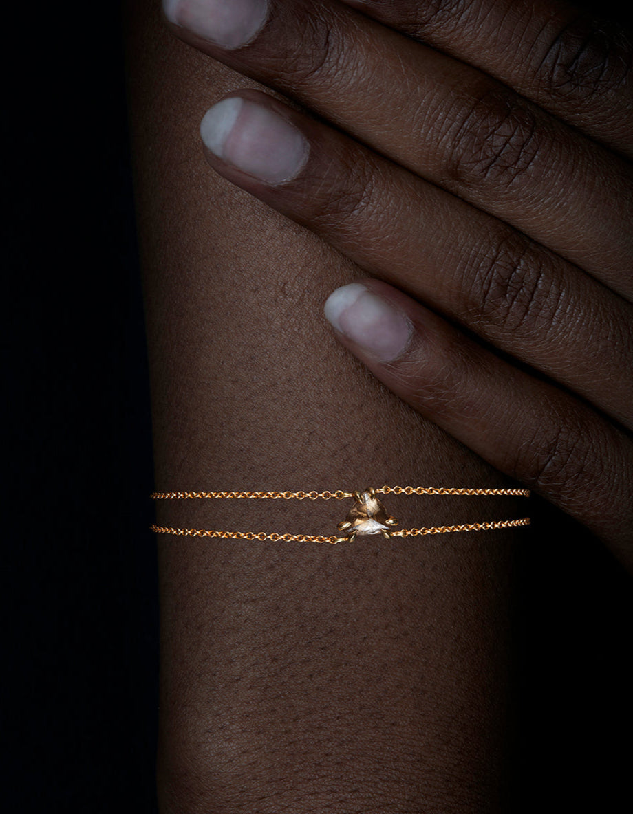 1.00 ct. - Feminine Gold Chain Bracelet