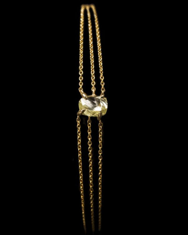 Yellow Sunray Diamond Bracelet