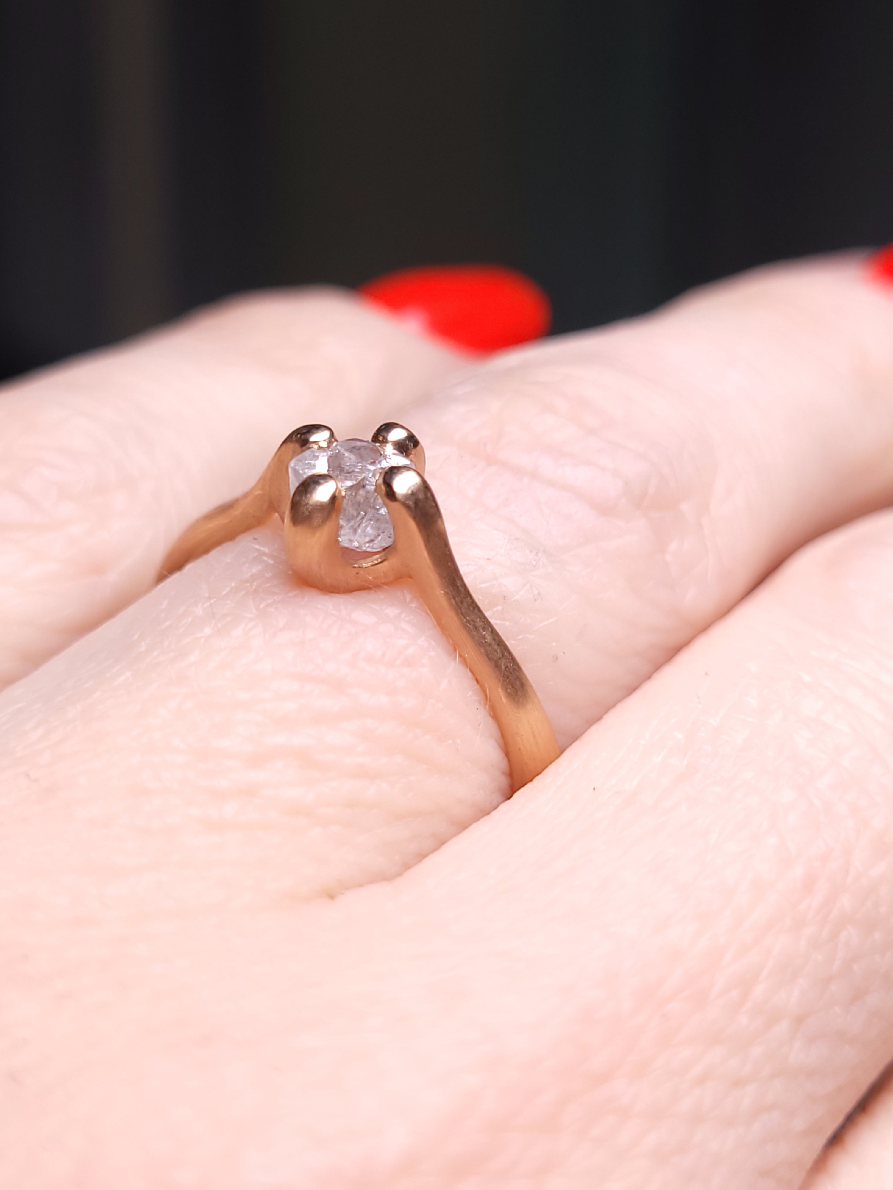 0.85 ct. - Rose Gold Tulip Ring