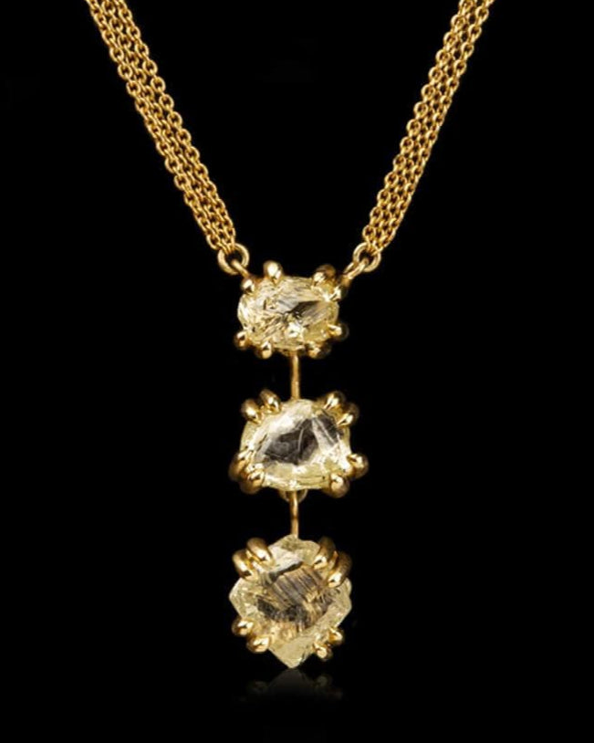 Unique Yellow Diamond Copenhagen Necklace