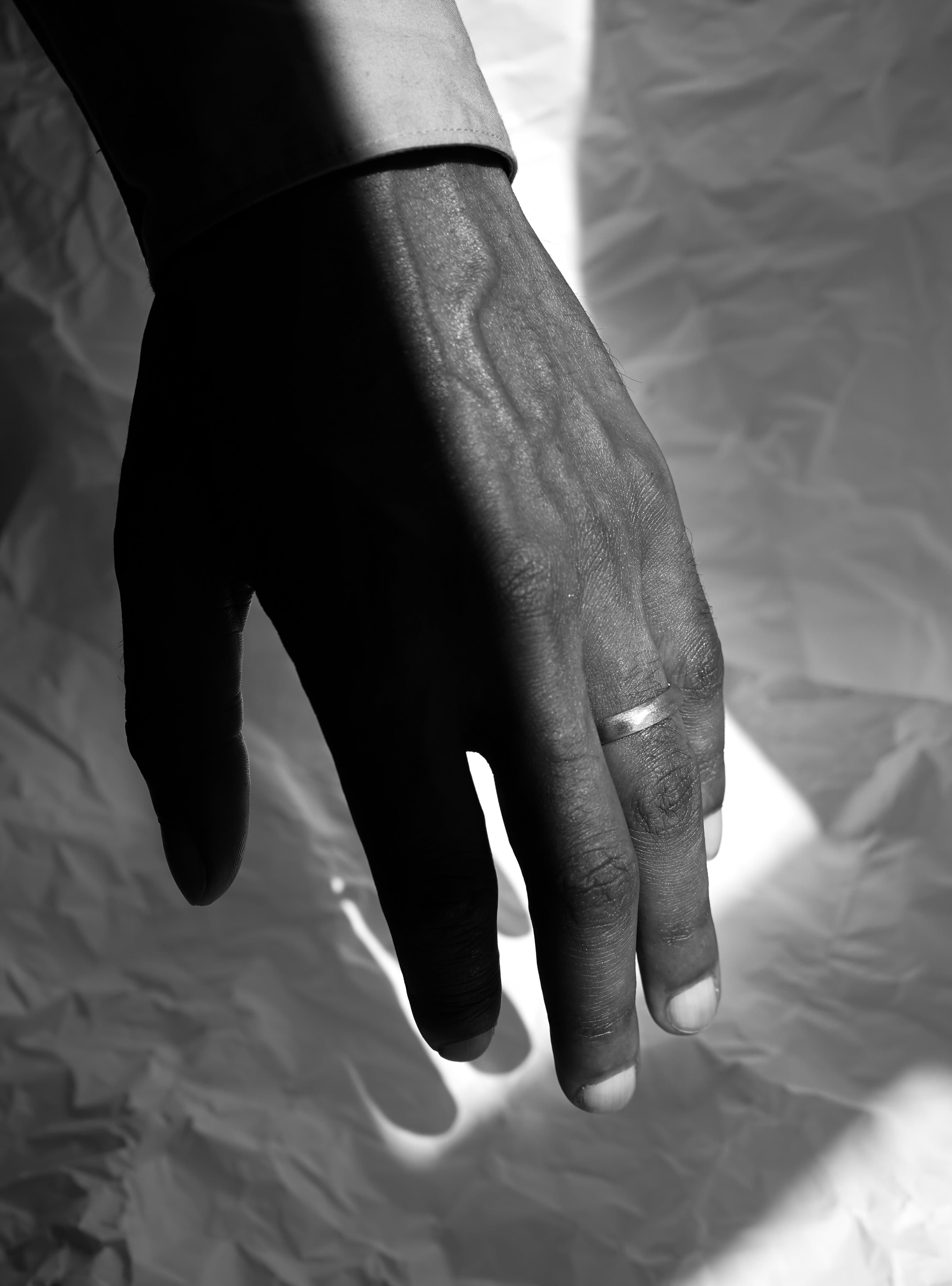 5,5 mm - Solid White Gold Wedding Ring
