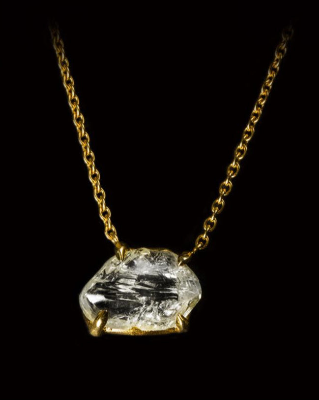 Rare White Clear Diamond Necklace