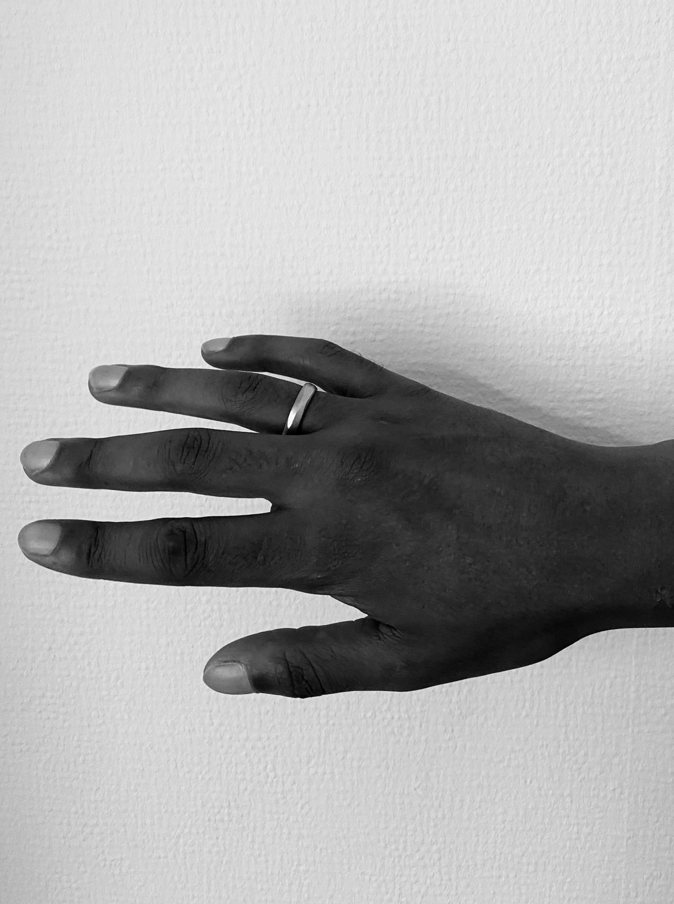 4,5 - Facetteret Platin Vielsesring