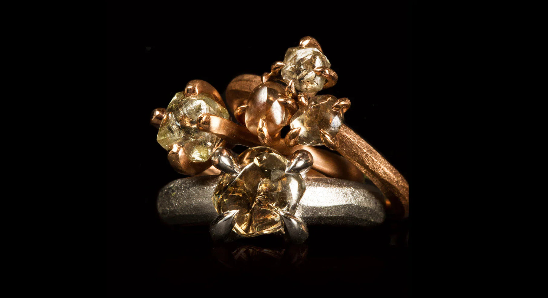 Rough Diamond Engagement Rings