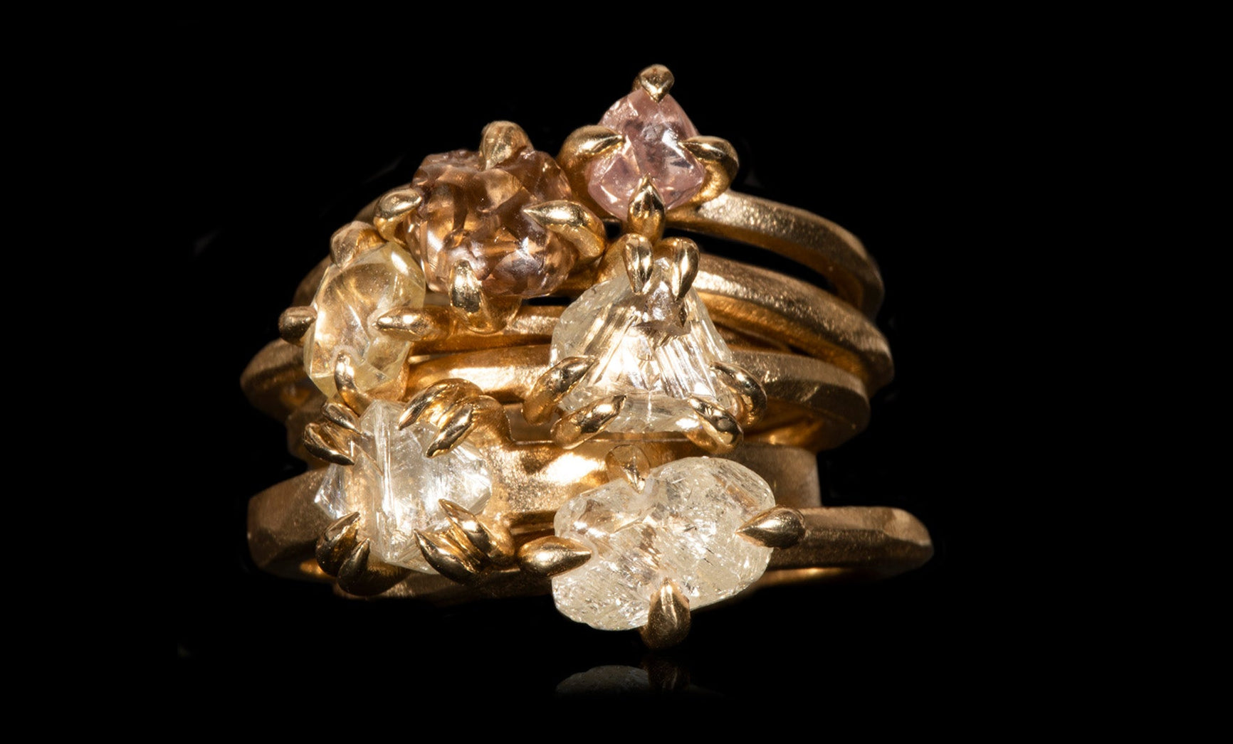 Rough Diamond Rings