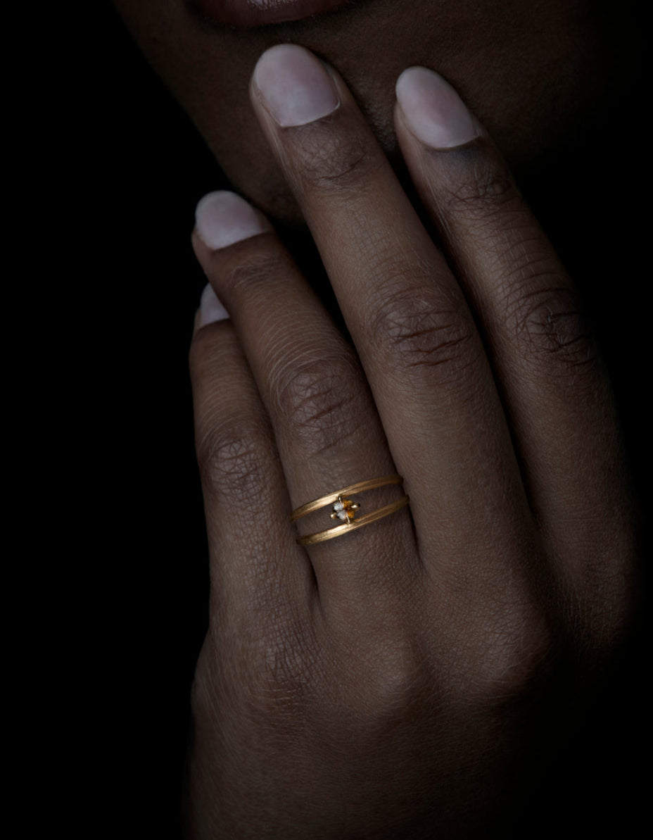 Sunrise in South Africa Gold Ring – 0.26 ct.