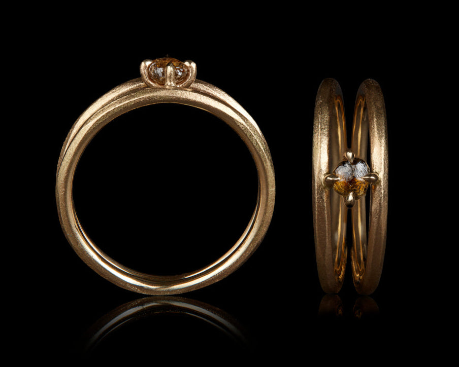 0.26 ct. - Solopgang i Sydafrika Guldring