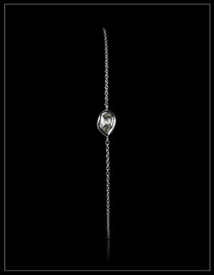 Raindrop Diamond in White Gold Bracelet – 0.31 ct.