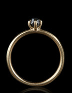 Simple Gold Ring with a Raw Twist – 0.34 ct.
