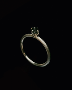 0.43 ct. - Fancy Colour Brown Soft Octahedron Gold Ring
