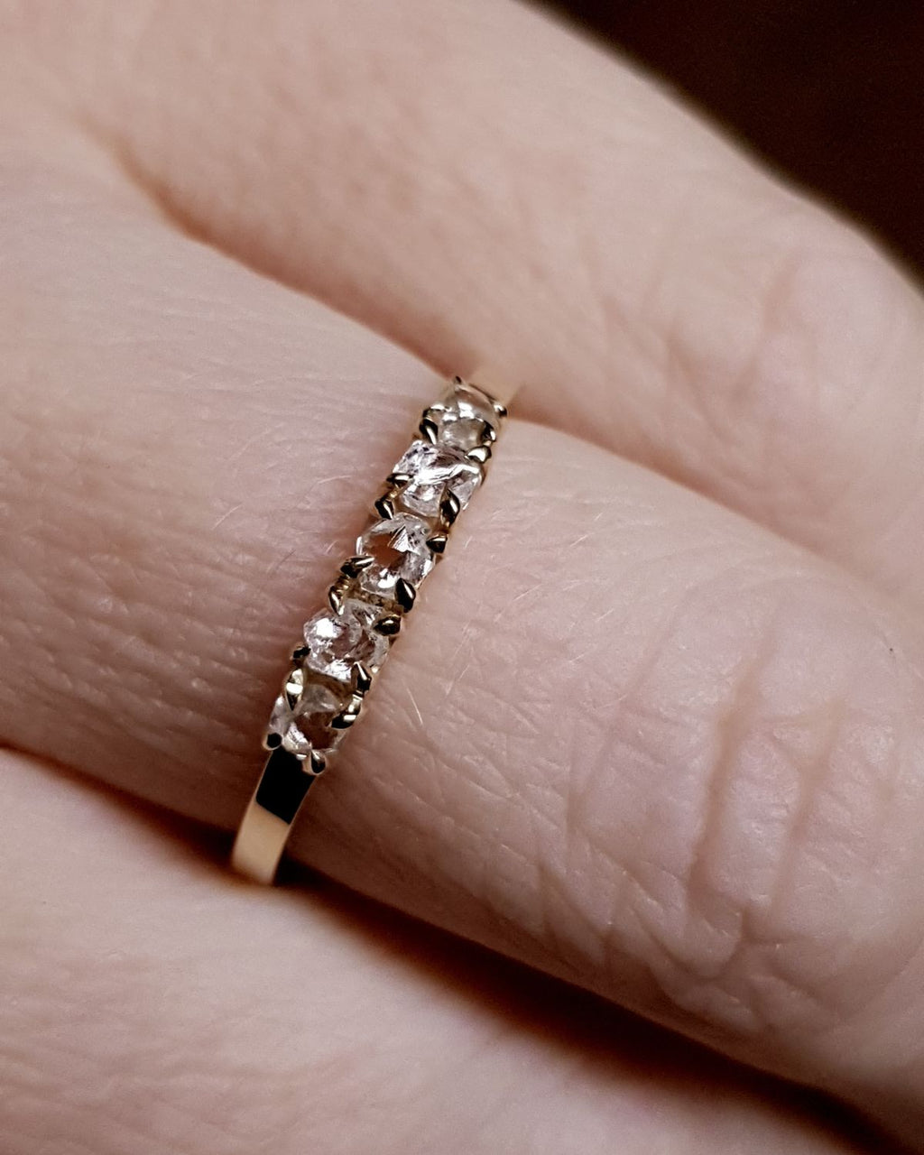 0.57 ct. - Raw Diamond Eternity Ring