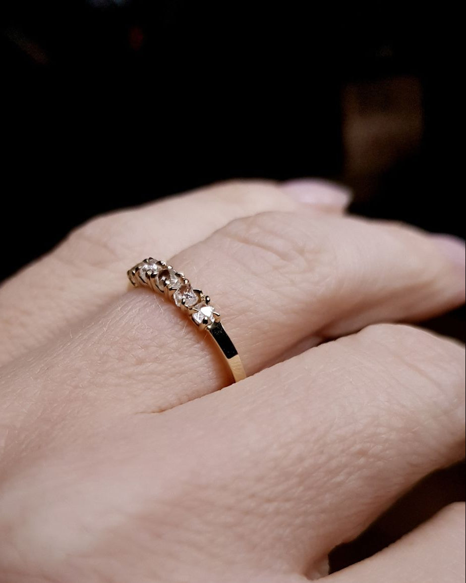 0.57 ct. - Raw Diamond Eternity Ring