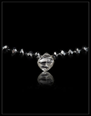 Raw Octahedron Diamond Collier – 0.61 ct. + 18.69 ct.