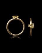 0.62 ct. -  Fancy Yellow Sunrise Diamond Gold Ring