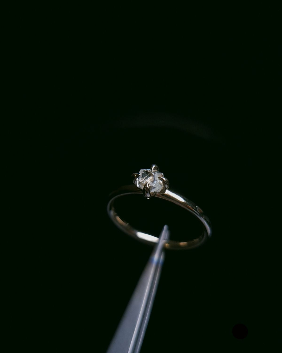 0.63 ct. - Classic Gold Ring with a Raw Twist