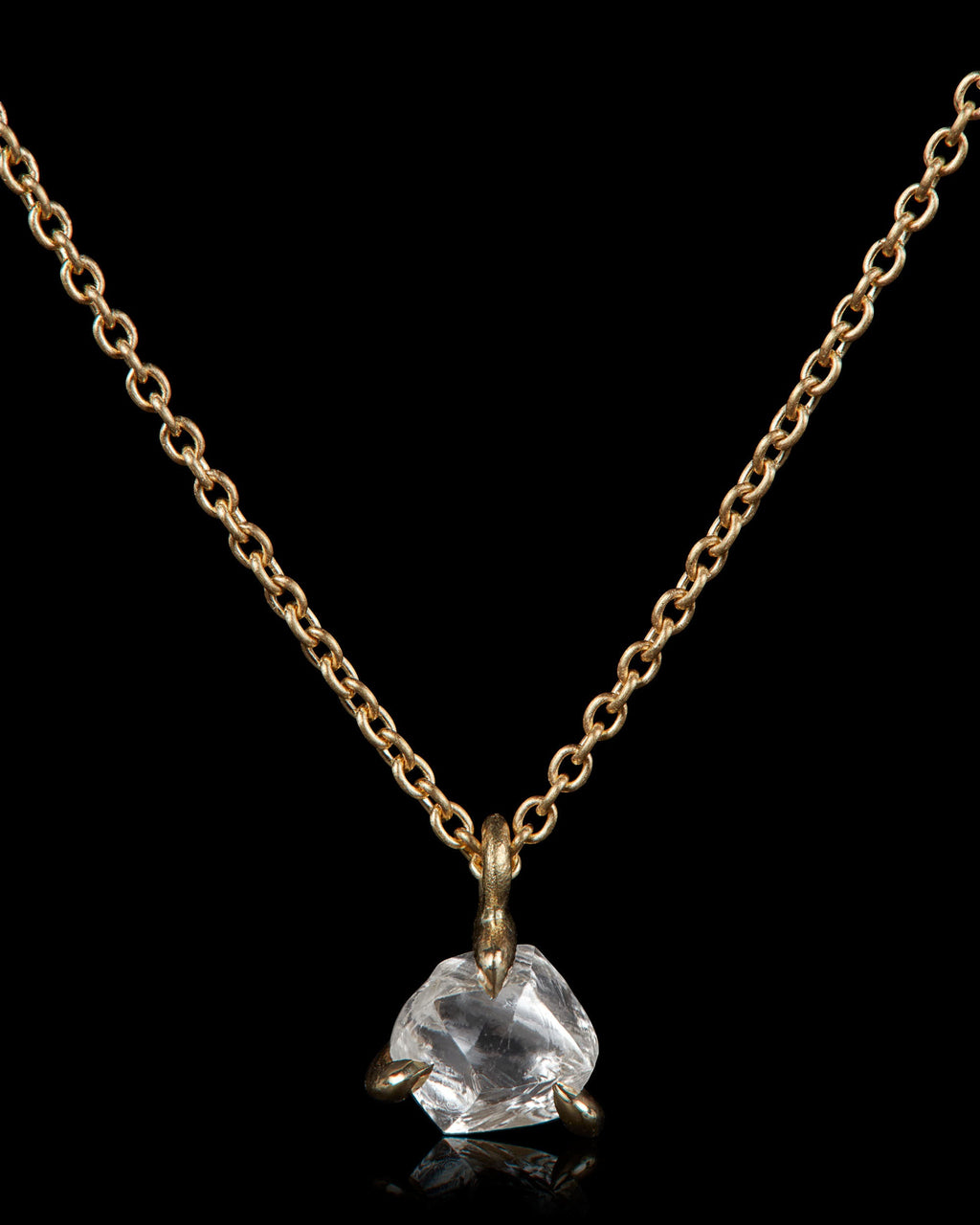 0.64 ct. – Moonlight White Rough Diamond Necklace