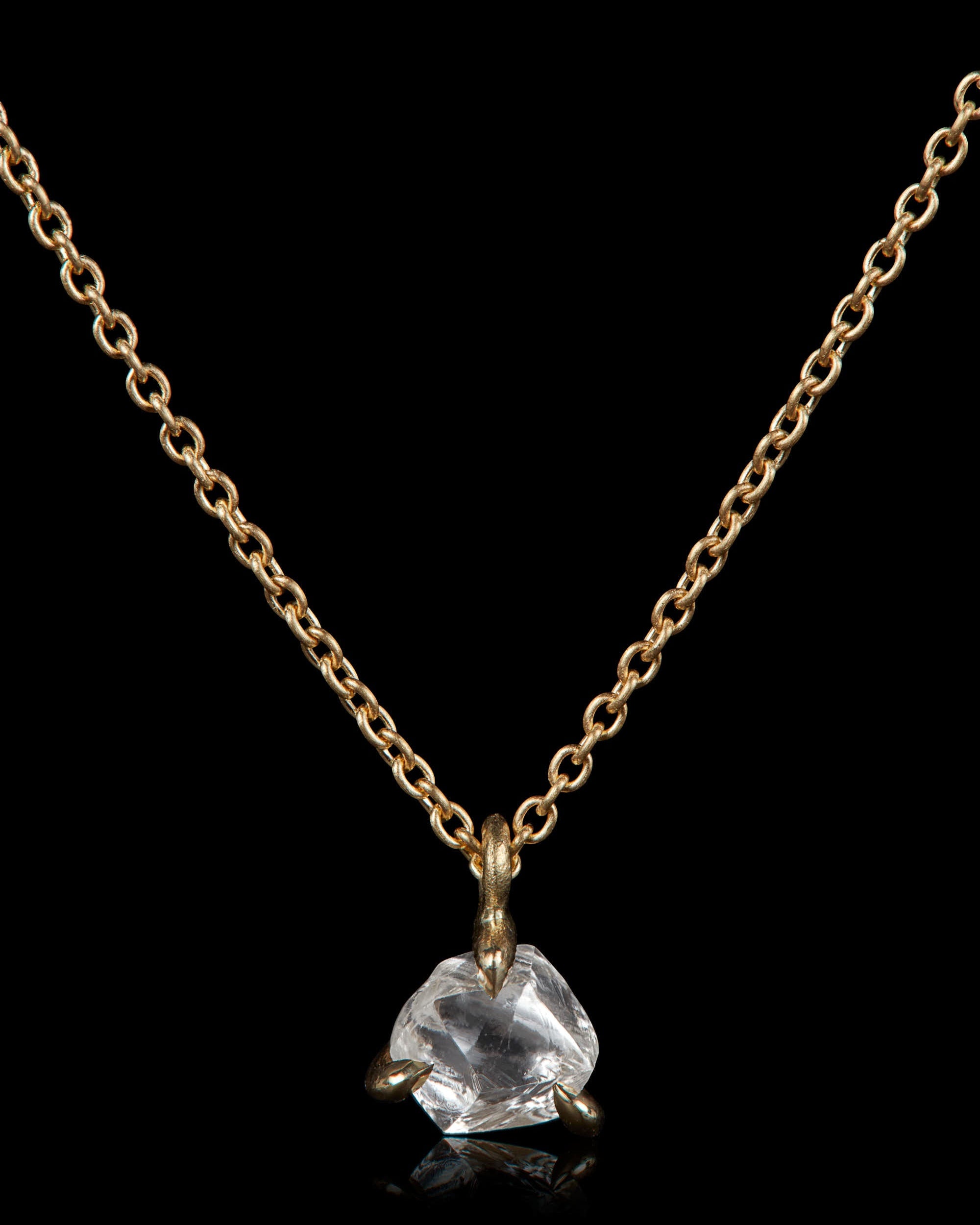 0.64 ct. – Moonlight White Rough Diamond Necklace