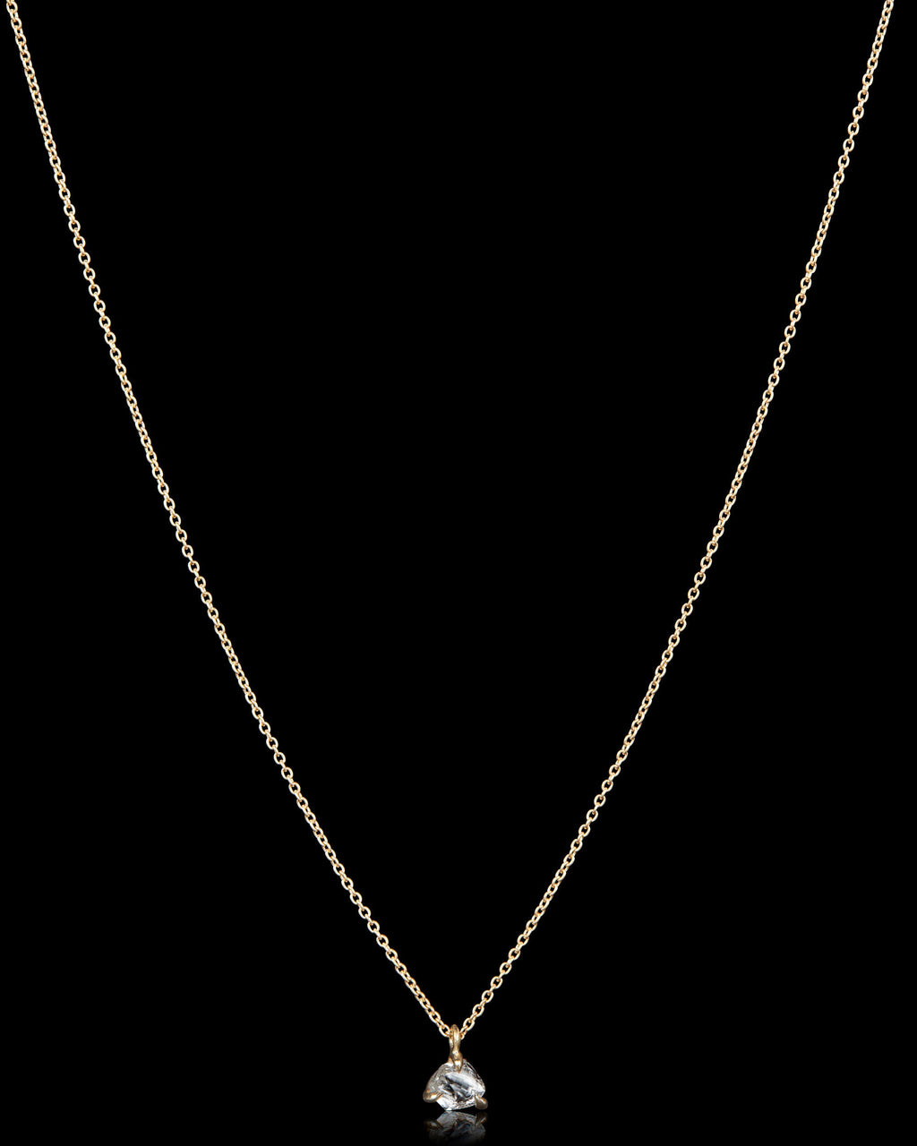 0.64 ct. – Moonlight White Rough Diamond Necklace