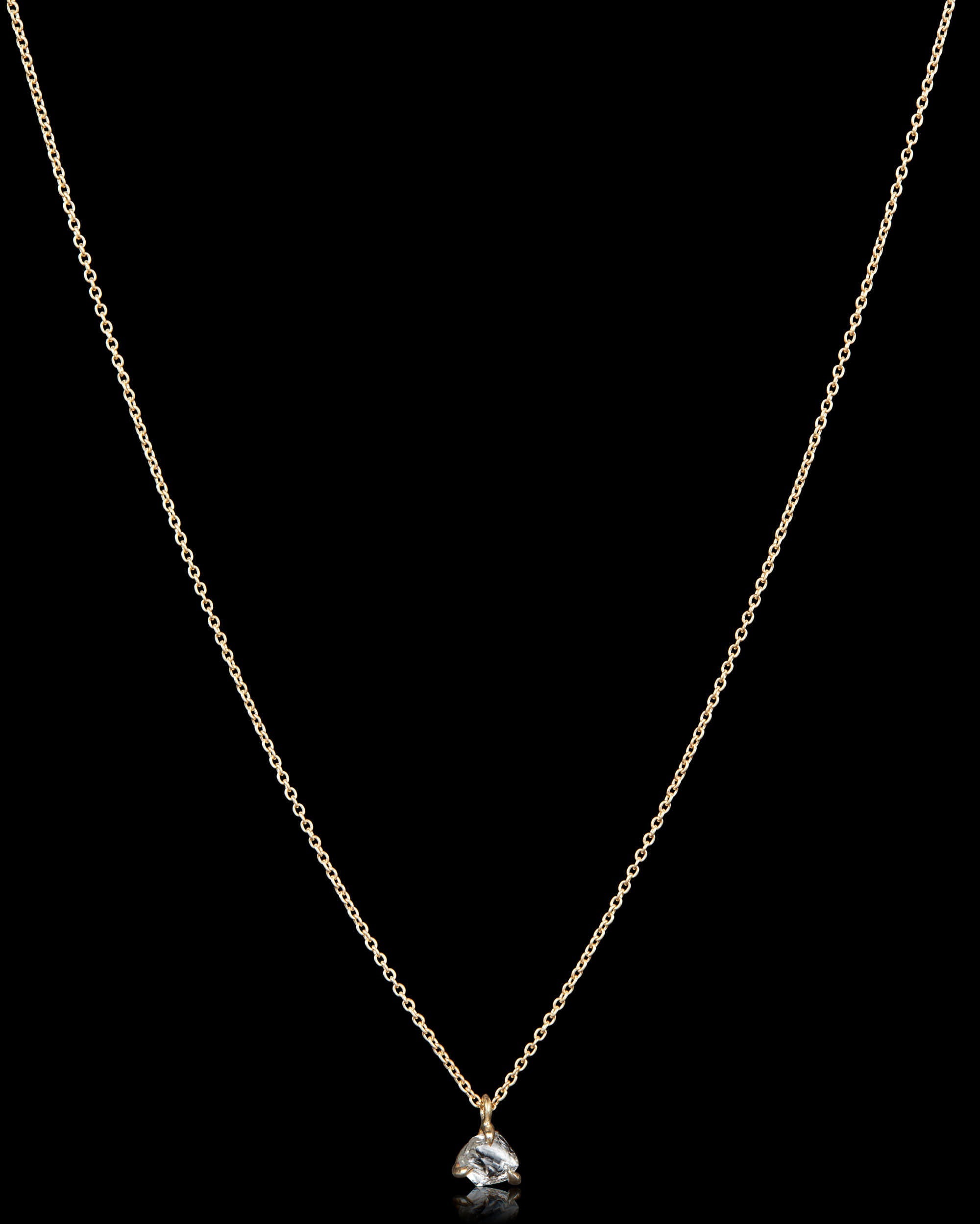 0.64 ct. – Moonlight White Rough Diamond Necklace