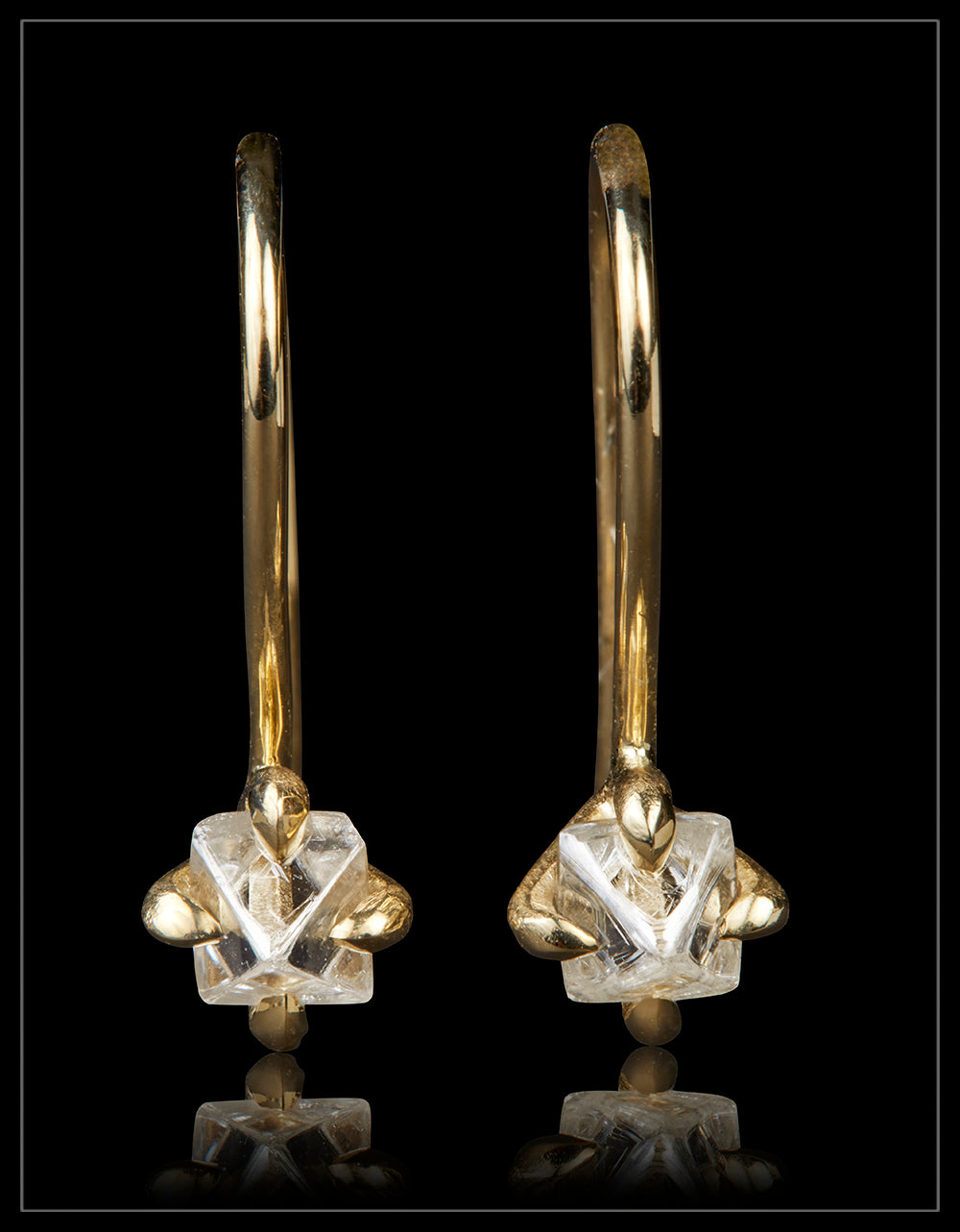 Uncut Diamond Earrings – 0.67 ct.