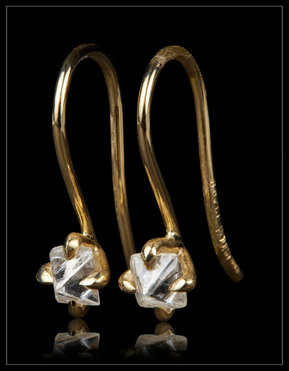 Uncut Diamond Earrings – 0.67 ct.
