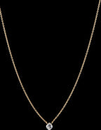 Natural Octahedron Diamond Necklace – 0.79 ct.