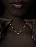 Natural Octahedron Diamond Necklace – 0.79 ct.