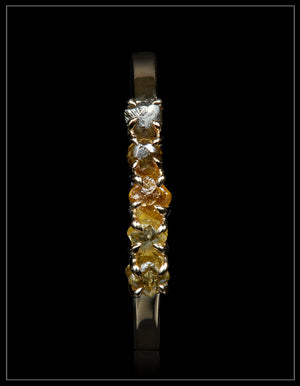 Fancy Colour Diamonds created by Mother Nature in Gold Ring – 0.80 ct.