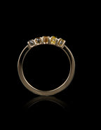 Fancy Colour Diamonds created by Mother Nature in Gold Ring – 0.80 ct.