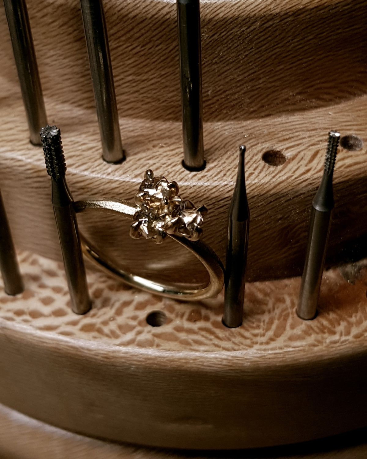 0.80 ct. - Faith, Hope & Love Raw Diamond Ring