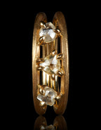 Three Raw Diamonds in Double Ring – 0.81 ct.