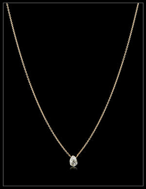 Raindrop Raw Diamond Necklace – 0.82 ct.