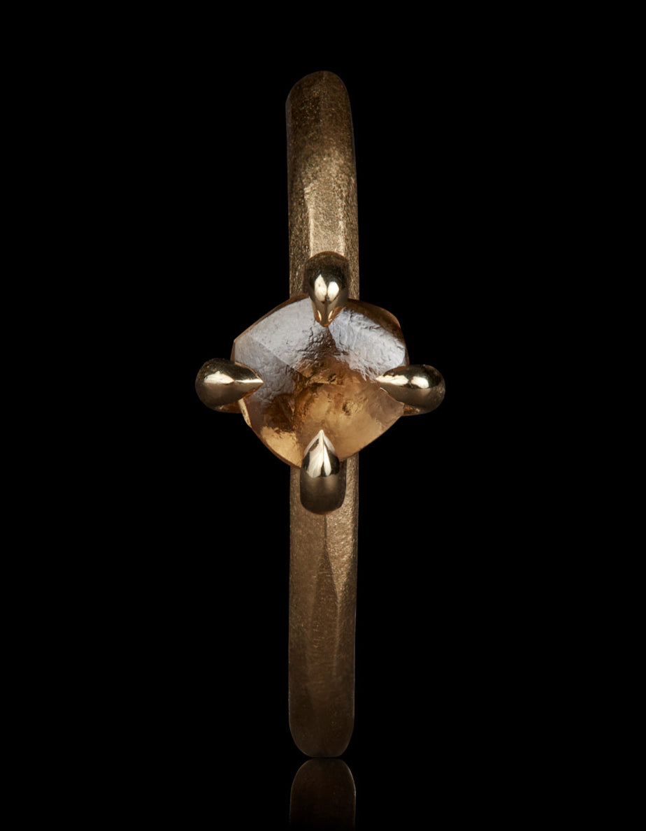 Angola Raw Diamond Gold Ring – 0.87 ct.
