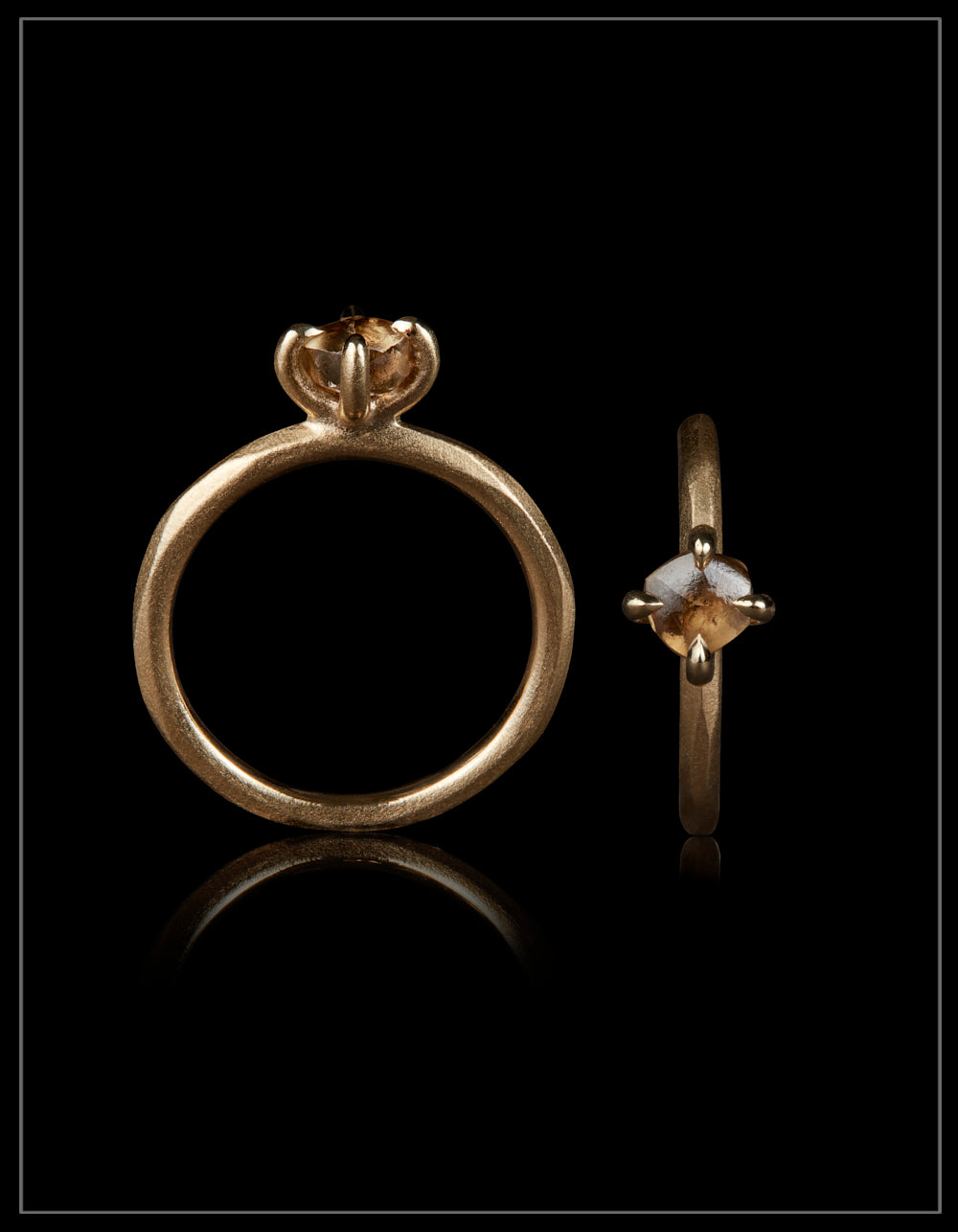 Angola Raw Diamond Gold Ring – 0.87 ct.