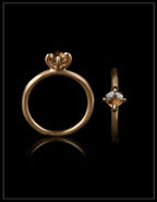 Angola Raw Diamond Gold Ring – 0.87 ct.