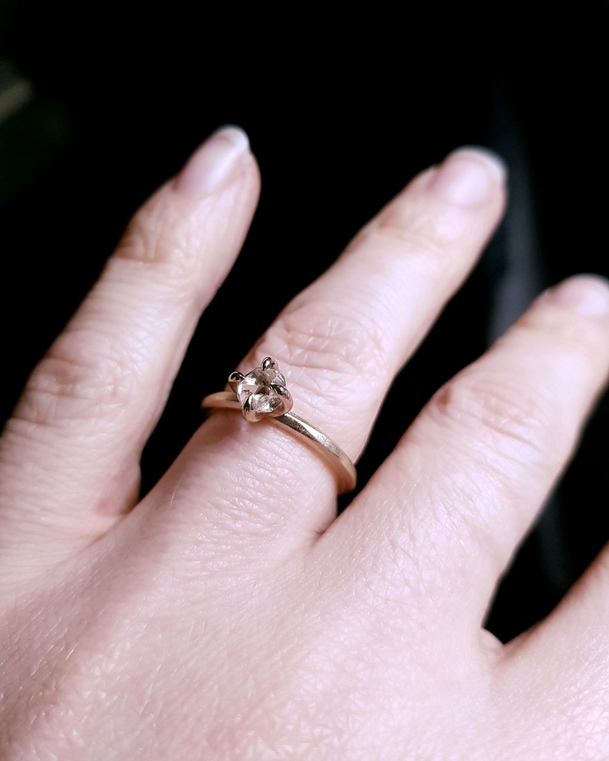 1.01 ct. - Raw Diamond in Timeless Gold Ring