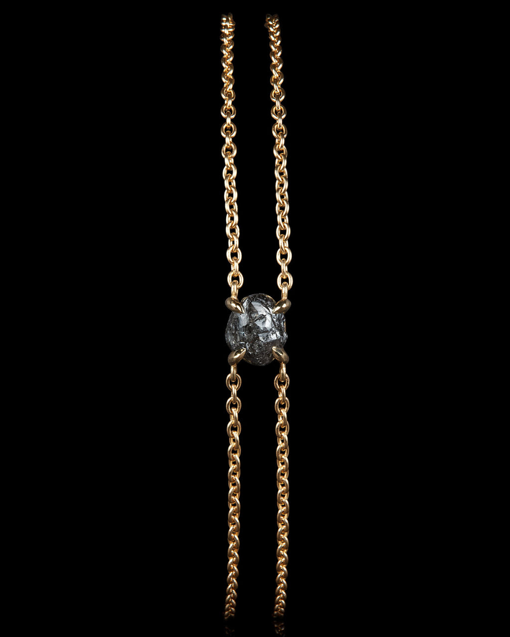 1.32 ct. – Midnight Black Rough Diamond Bracelet