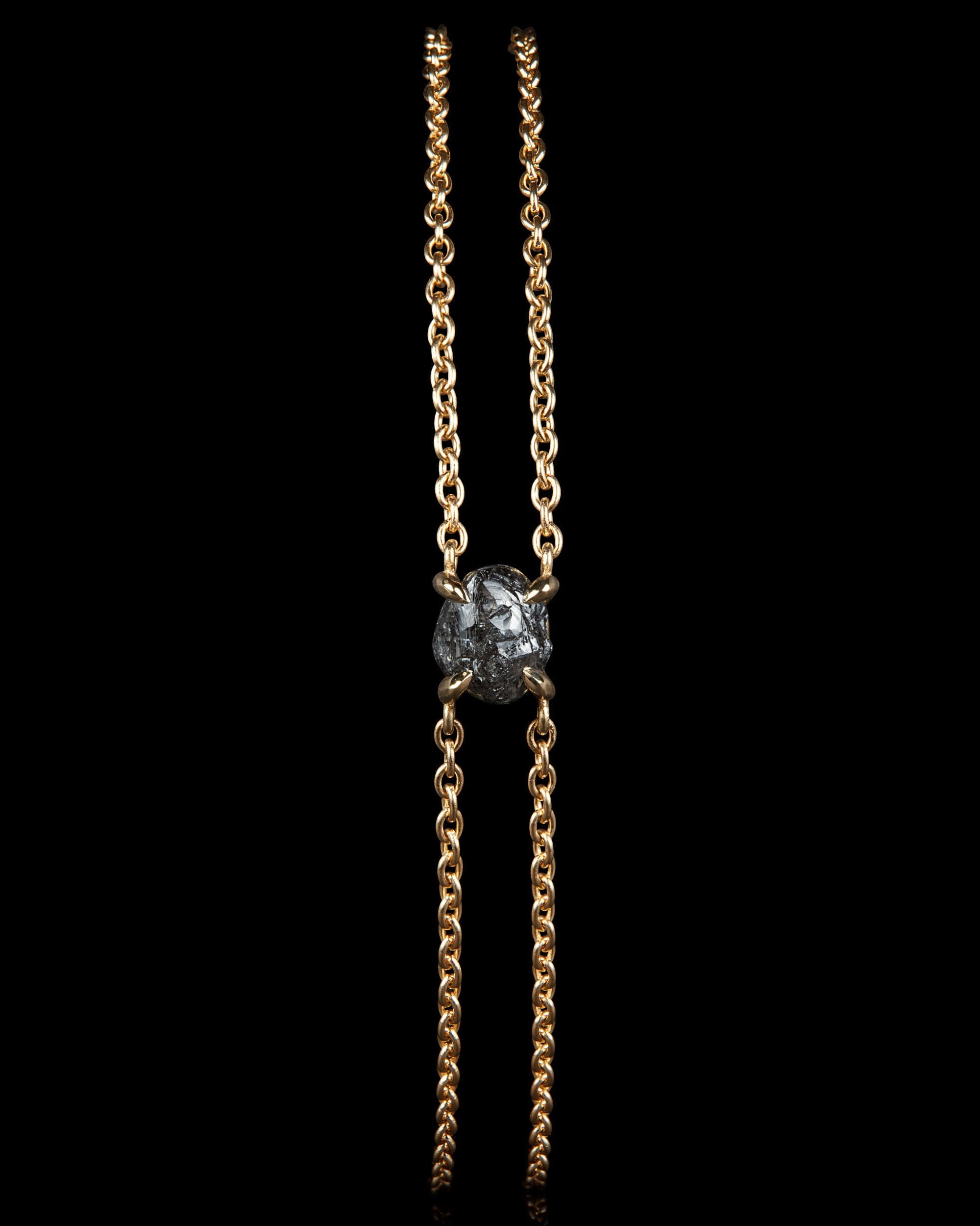 1.32 ct. – Midnight Black Rough Diamond Bracelet