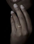 Greenish Octahedron Diamond in Rose Gold – 1.35 ct.