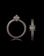 Greenish Octahedron Diamond in Rose Gold – 1.35 ct.