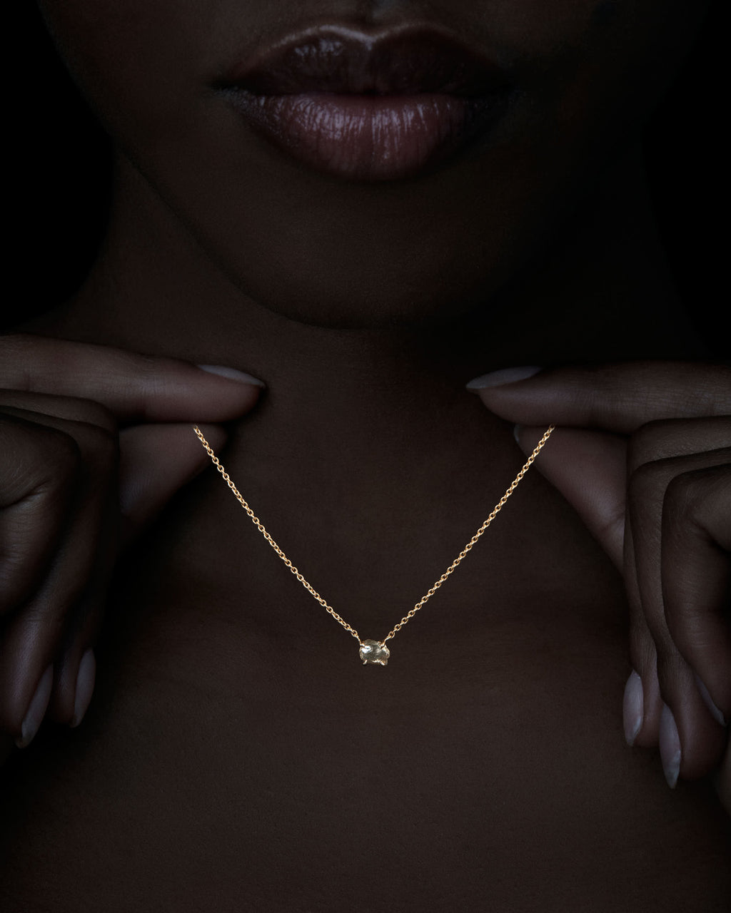1.62 ct. - Raw Diamond from Botswana Necklace