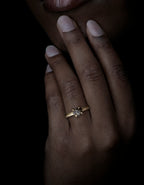 Edgy Raw Diamond from Botswana in Gold Ring – 1.78 ct.